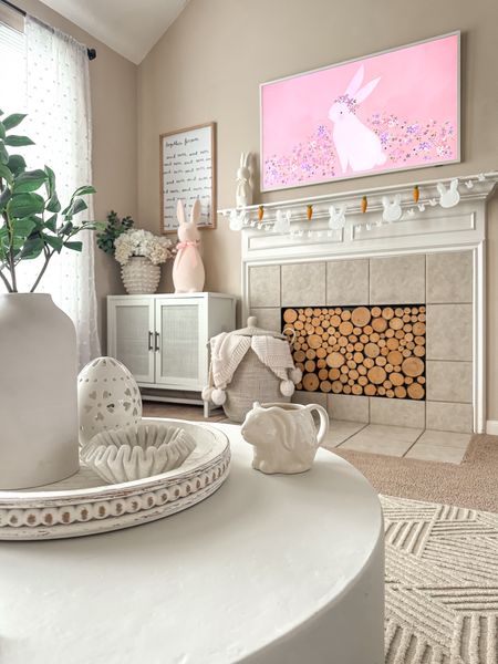 Modern Easter Decor 

#livingroom #easter2024 #easterdecor #easter #frametv #samsung #target #targetstyle #coffeetable #fireplace 

#LTKSeasonal #LTKhome #LTKfindsunder50