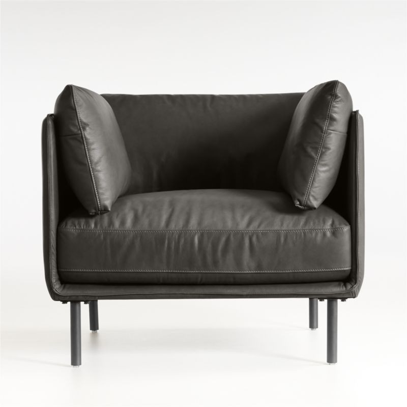 Wells Leather Chair | Crate & Barrel | Crate & Barrel
