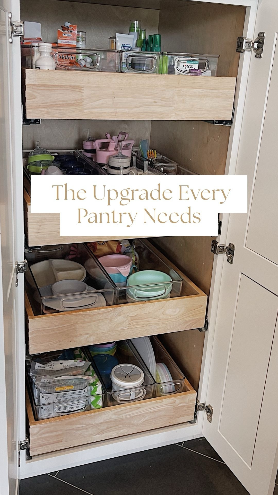 Turning standard shelving into a pull-out pantry is a total game changer.👀

What used to be deep, hard-to-reach shelves is now a fully functional system where everything is visible, accessible, and easy to maintain.✨

No more digging.
No more forgotten items in the back.
No more overbuying because you “think” you’re out.

Instead, you get:
✨ Full visibility of everything you own
✨ Easy access with a simple pull
✨ Better use of vertical + deep space
✨ A system that actually stays organized

This is what I mean when I say it’s not about having more space, t’s about making your space work smarter.💫

Save this if your pantry needs a reset ✔️

#pantryorganization #kitchenorganization #pulloutpantry homeorganization 

#LTKHome #LTKSeasonal #LTKmomlife