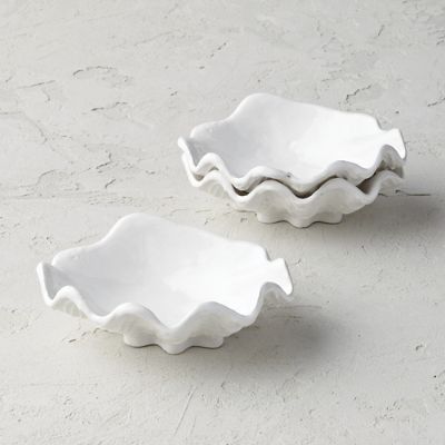 Oyster Shell Dip Bowls, Set of Three | Frontgate | Frontgate