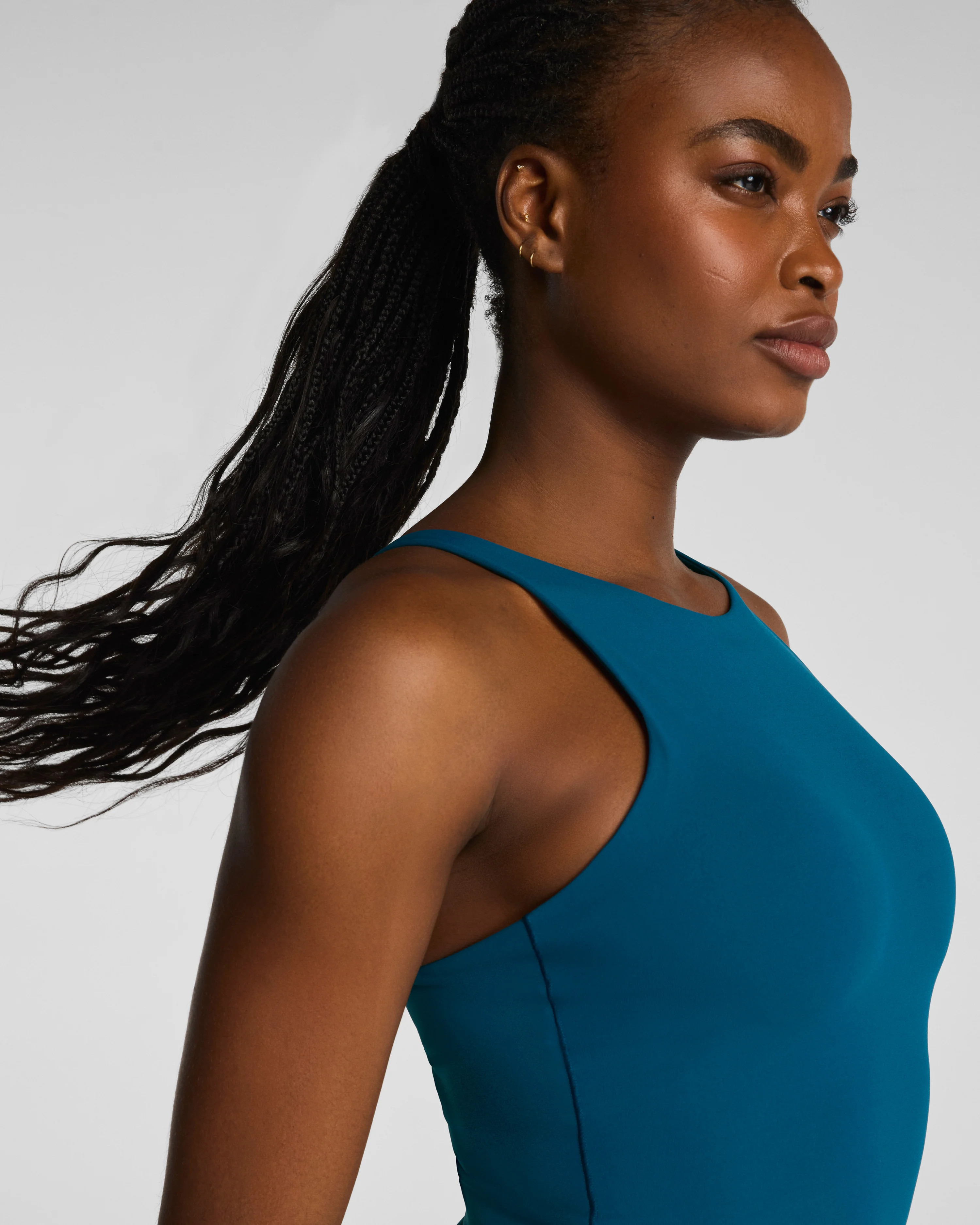 SPANX® BodyLineHigh Neck Cropped Tank with FlexForm Cups | Spanx