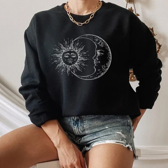 Bohemian Sun and Moon Sweatshirt Festival  Boho Suns | Etsy | Etsy (US)