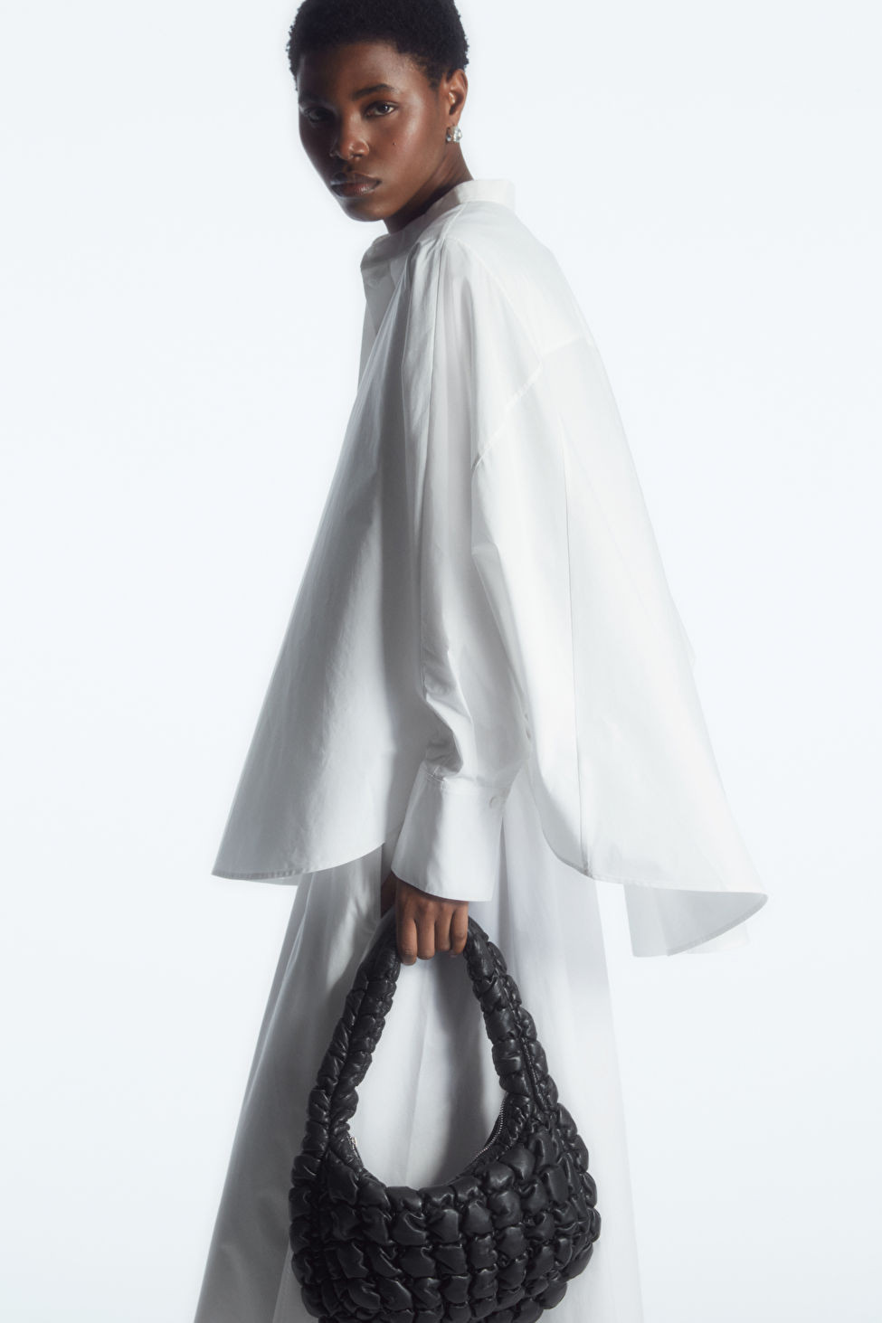 CHEMISE OVERSIZE FAÇON CAPE - BLANC - Blouses - COS | COS (EU)