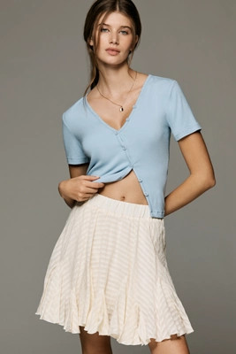 By Anthropologie Flirty Godet Skirt | Anthropologie (US)