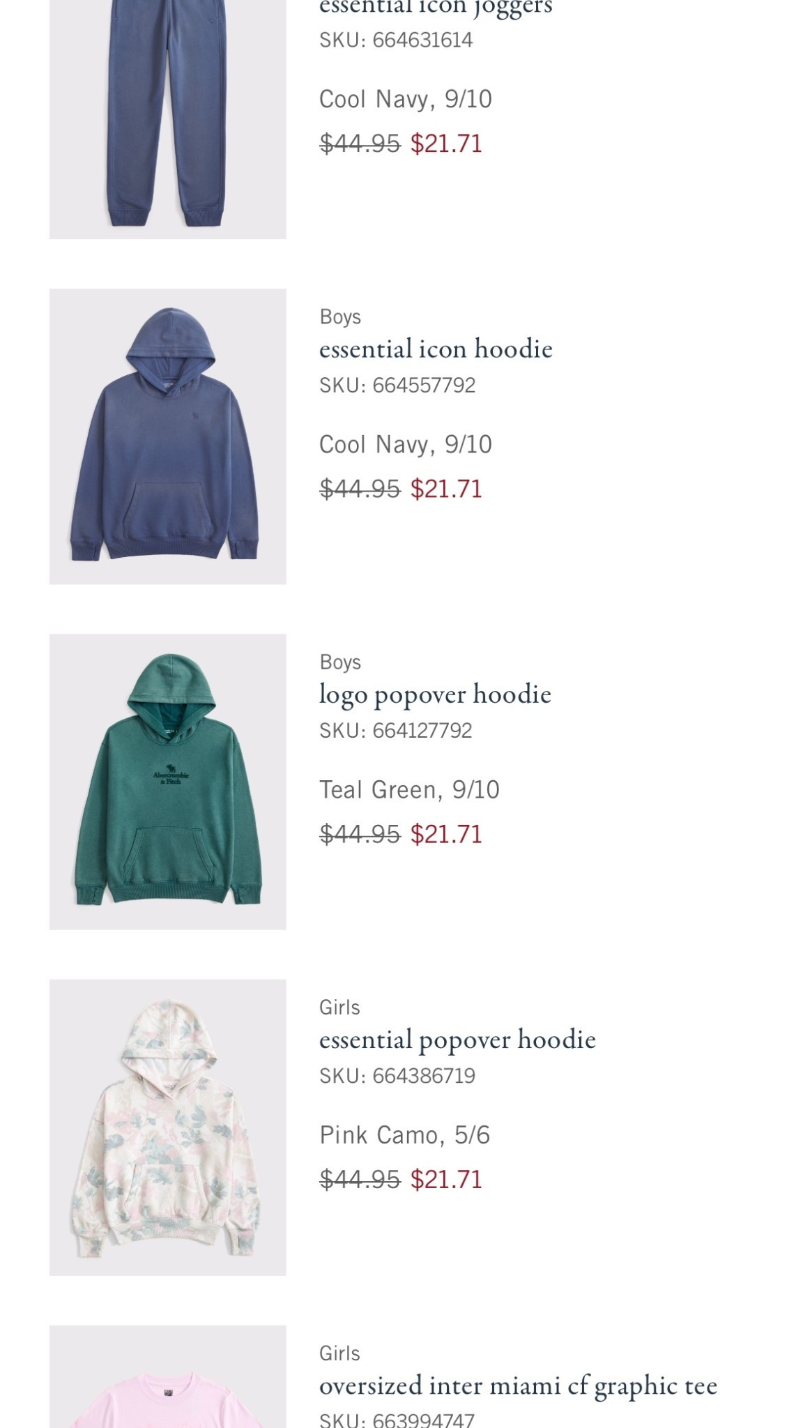 These Abercrombie kid prices are CRAZY! Quality is 10/10. Grabbed a bunch of items for Christmas. 

Use code JENREED to save 15% off sale prices 

Hoodies, joggers
Girls boys 
Sale 

#LTKKids #LTKGiftGuide