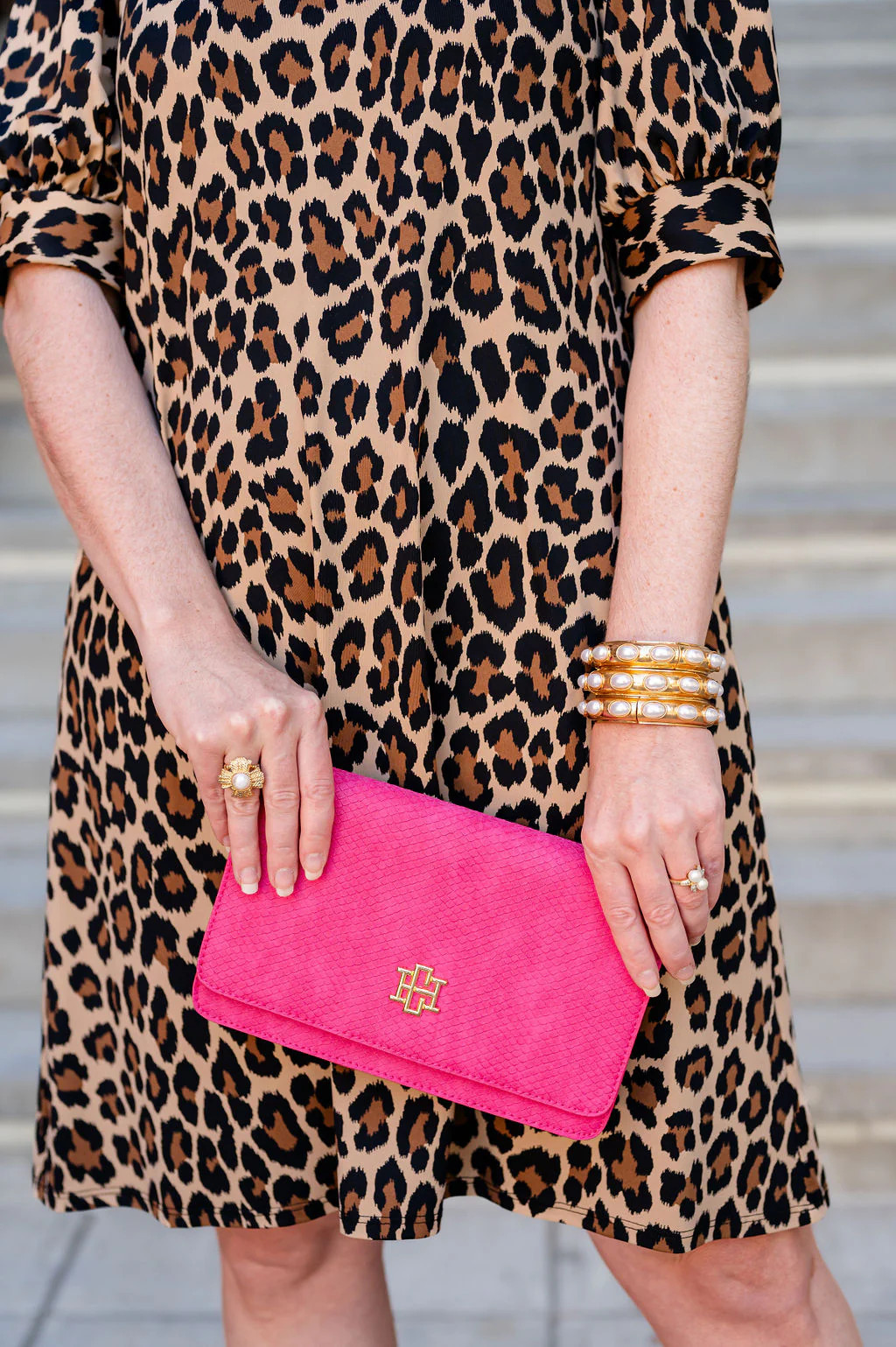 Bryn Clutch/Crossbody Fuchsia | Caroline Hill