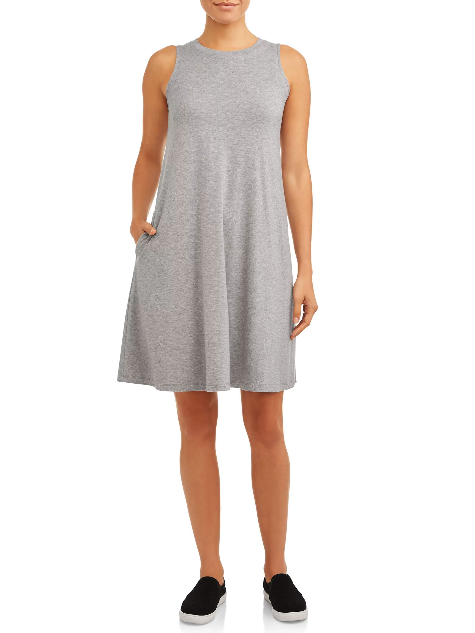 Time and Tru Women's Sleeveless Knit Dress | Walmart (US)