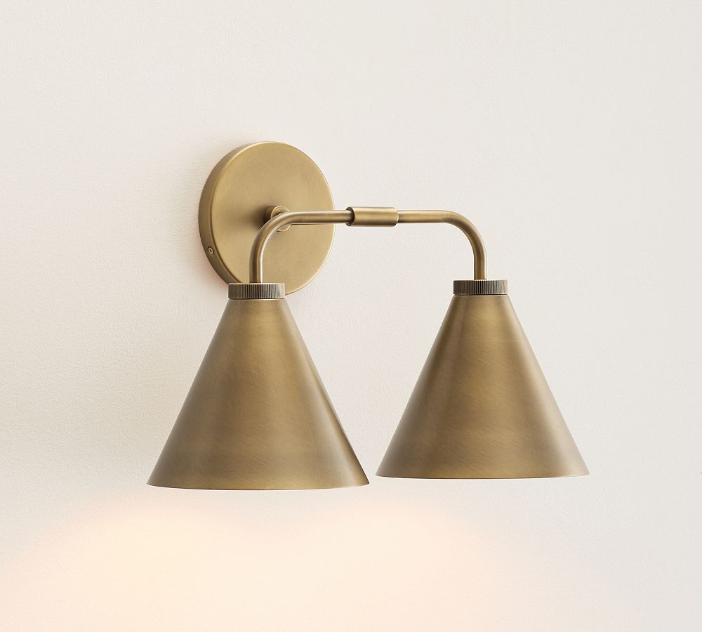 Walker Double Tapered Sconce | Pottery Barn (US)