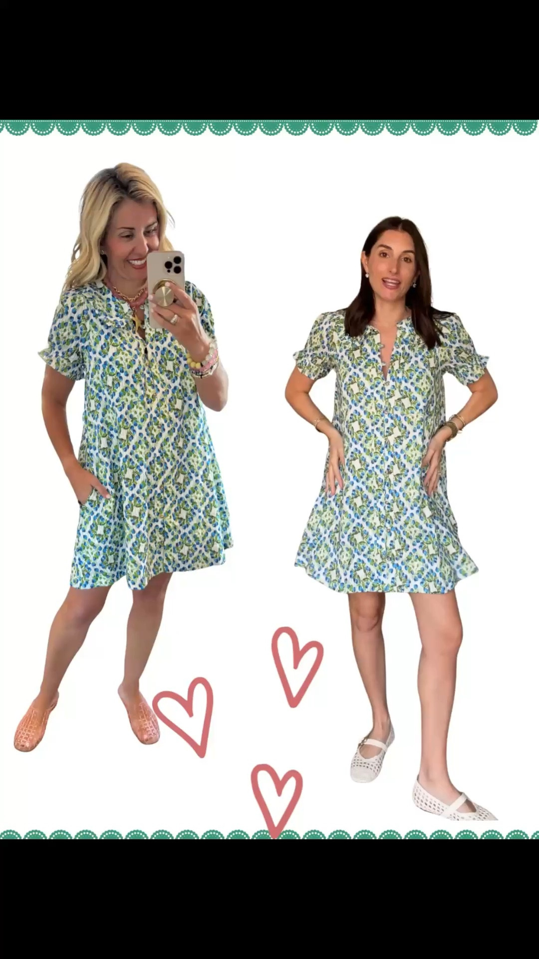 Twinning with @ma.satterfield! The Keira dress is such a yes! It’s flowy, has pockets & has endless styling possibilities. I sized up to a small for length and 8 tts in the shoes. ￼

#LTKdayinmylife #LTKOver40 #LTKmomlife