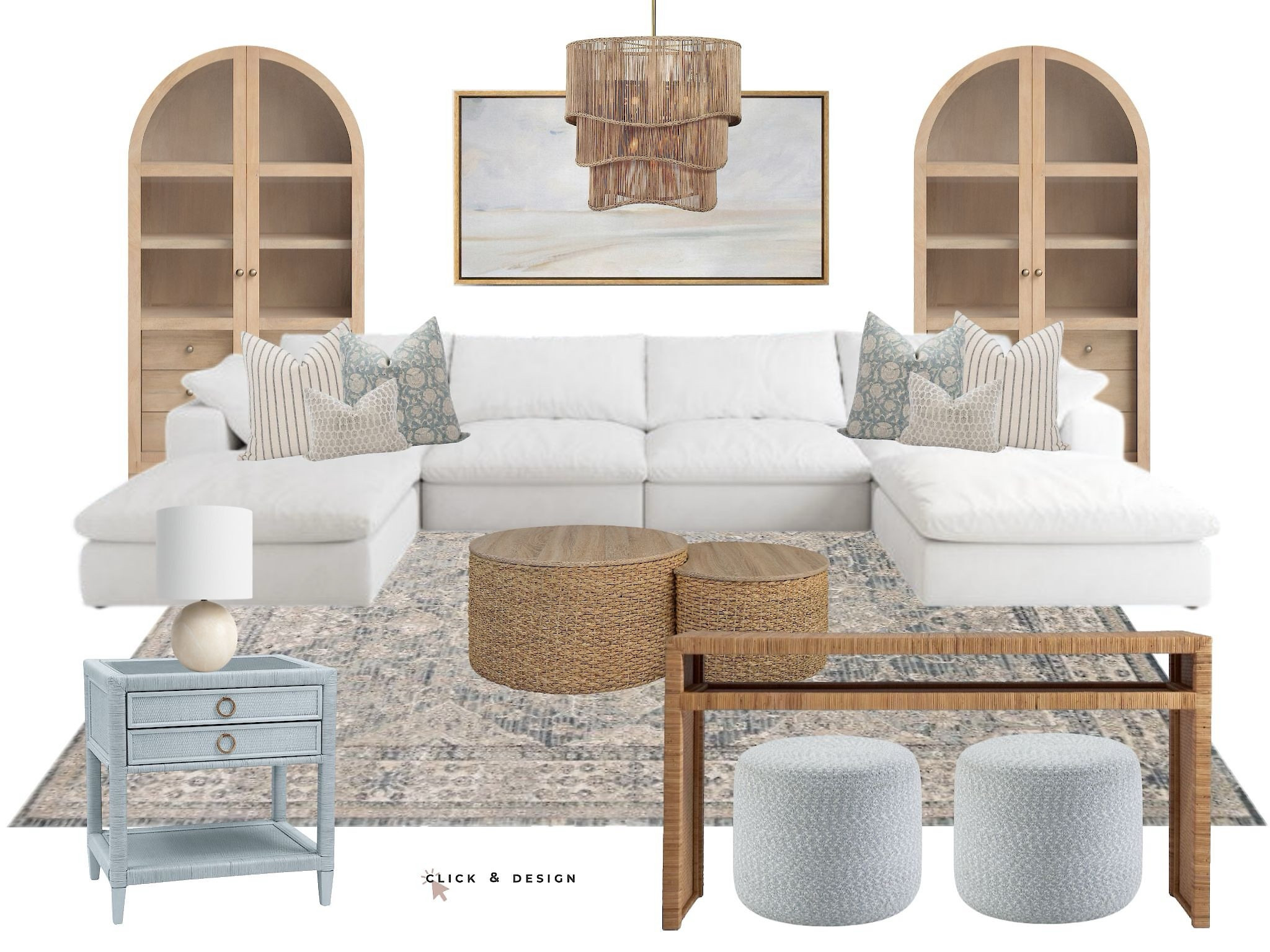 Light, bright and clean coastal inspired transitional living room.

#LTKFamily #LTKHome