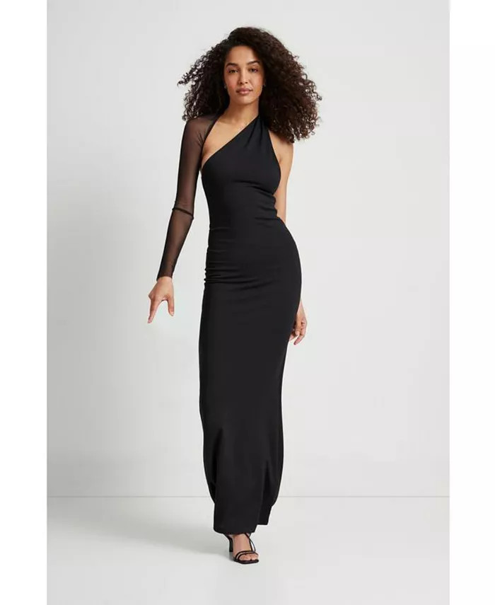 Women's Manhattan Mesh Sleeve Gown | Macys (US)