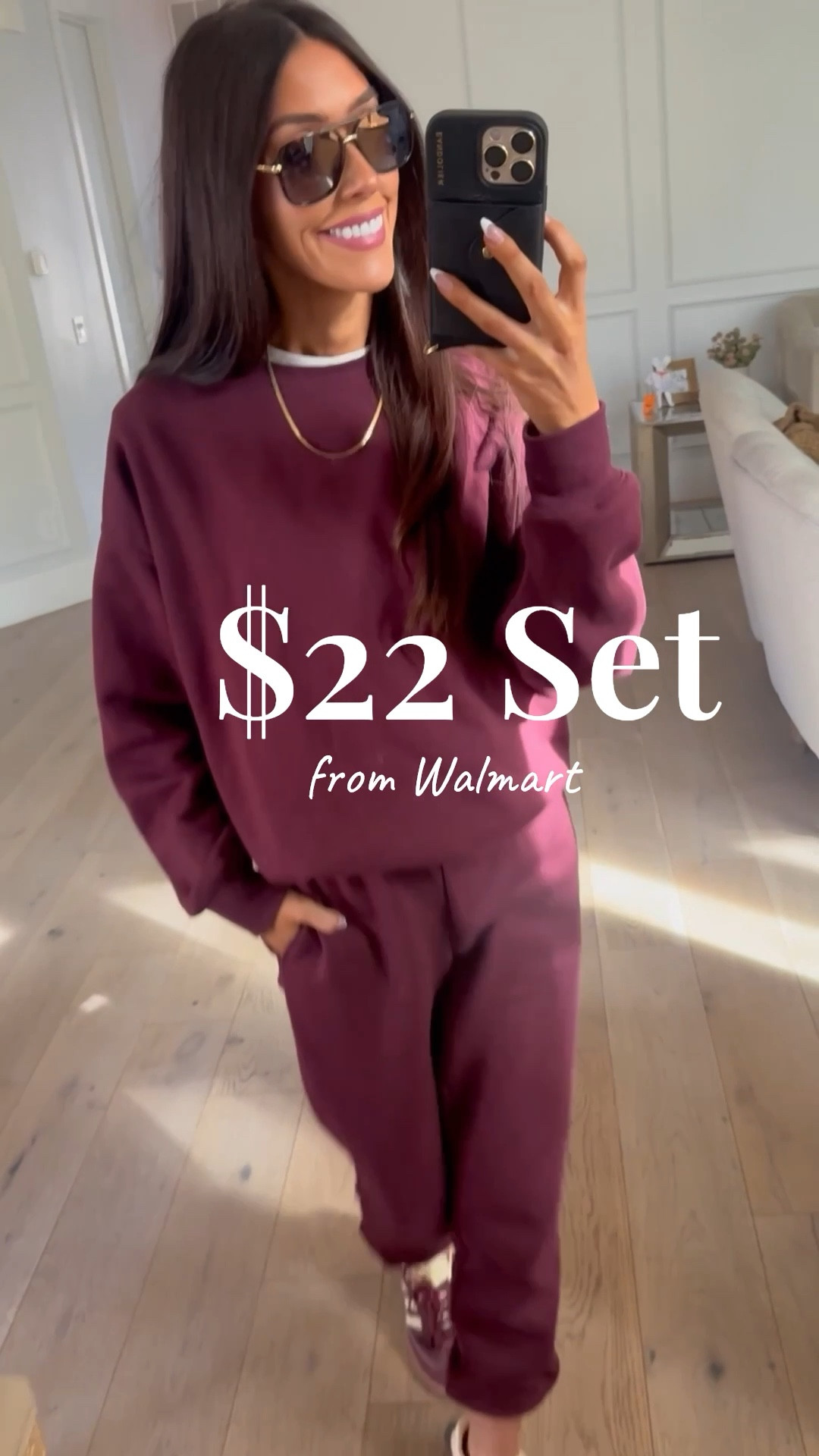 the $22 Walmart matching sweat set in tons of colors 🤎 Cozy, soft, and under $25. Perfect for everyday mom outfits + comfy fall style.
	

	•	$22 sweat set
	•	Walmart matching set
	•	Affordable lounge set
	•	Cozy women’s sweatsuit
	•	Under $25 outfit
	•	Fall athleisure
	•	Winter lounge outfit
	•	Soft fleece matching set
	•	Viral Walmart outfit
	•	Budget-friendly fashion

•	Alo inspired set
	•	Alo vibe outfit
	•	High-end athleisure look
	•	Premium athleisure style
	•	Luxe lounge set
	•	Studio-style sweat set
	•	Elevated athleisure
	•	High-quality lounge look
	•	Athletic luxe outfit
	•	Performance-style matching set
	•	Minimalist athleisure
	•	High-end cozy set
	•	Elevated basics
	•	Luxury look for less
	•	Everyday athleisure outfit
	•	Gym-to-street outfit
	•	Studio-inspired loungewear
	•	Premium matching set
	•	Trendy athleisure outfit
	•	Chic matching sweatsuit

	•	$22 sweat set
	•	Affordable matching set
	•	Cozy lounge set
	•	Walmart lounge set
	•	Walmart matching set
	•	Two-piece sweatsuit
	•	Women’s lounge set
	•	Soft fleece sweat set
	•	Fall matching set
	•	Winter loungewear
	•	Casual comfy outfit
	•	Everyday mom outfit
	•	Neutral sweatsuit
	•	Trendy lounge set
	•	Budget-friendly outfit
	•	Affordable fall fashion
	•	Under $25 outfit
	•	Walmart fall finds
	•	Walmart fashion 2025
	•	Cozy travel outfit
	•	Errand day outfit
	•	Matching set from Walmart
	•	Best Walmart finds
	•	Lounge set in multiple colors
	•	Viral Walmart outfit



#LTKSeasonal #LTKGiftGuide #LTKHoliday