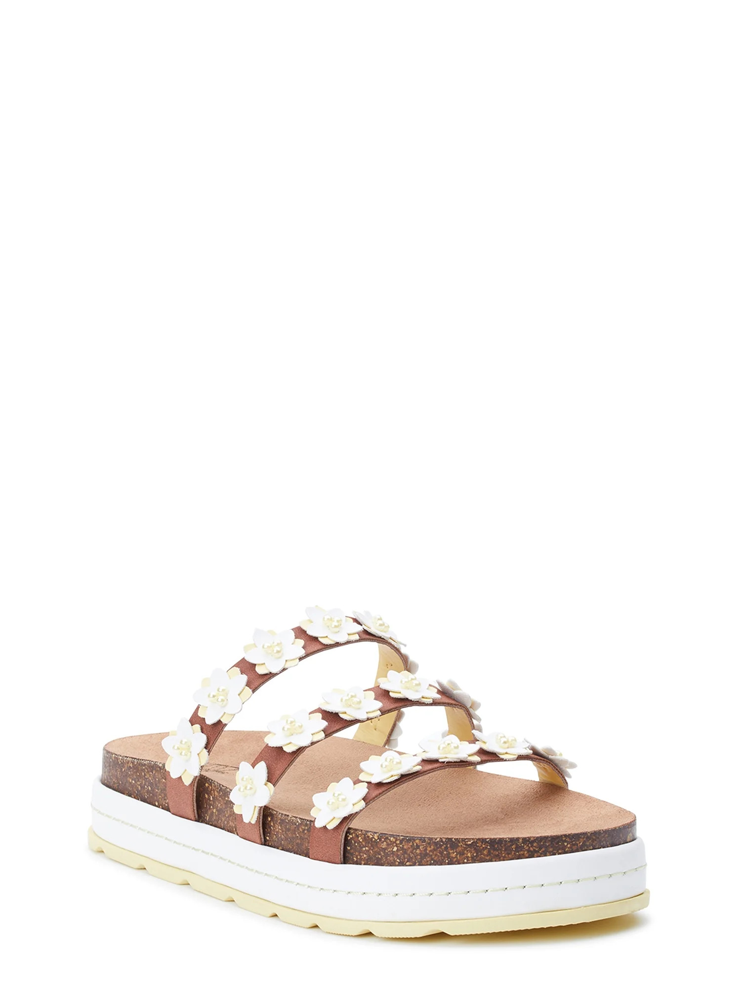 No Boundaries Women's Footbed Sandal | Walmart (US)