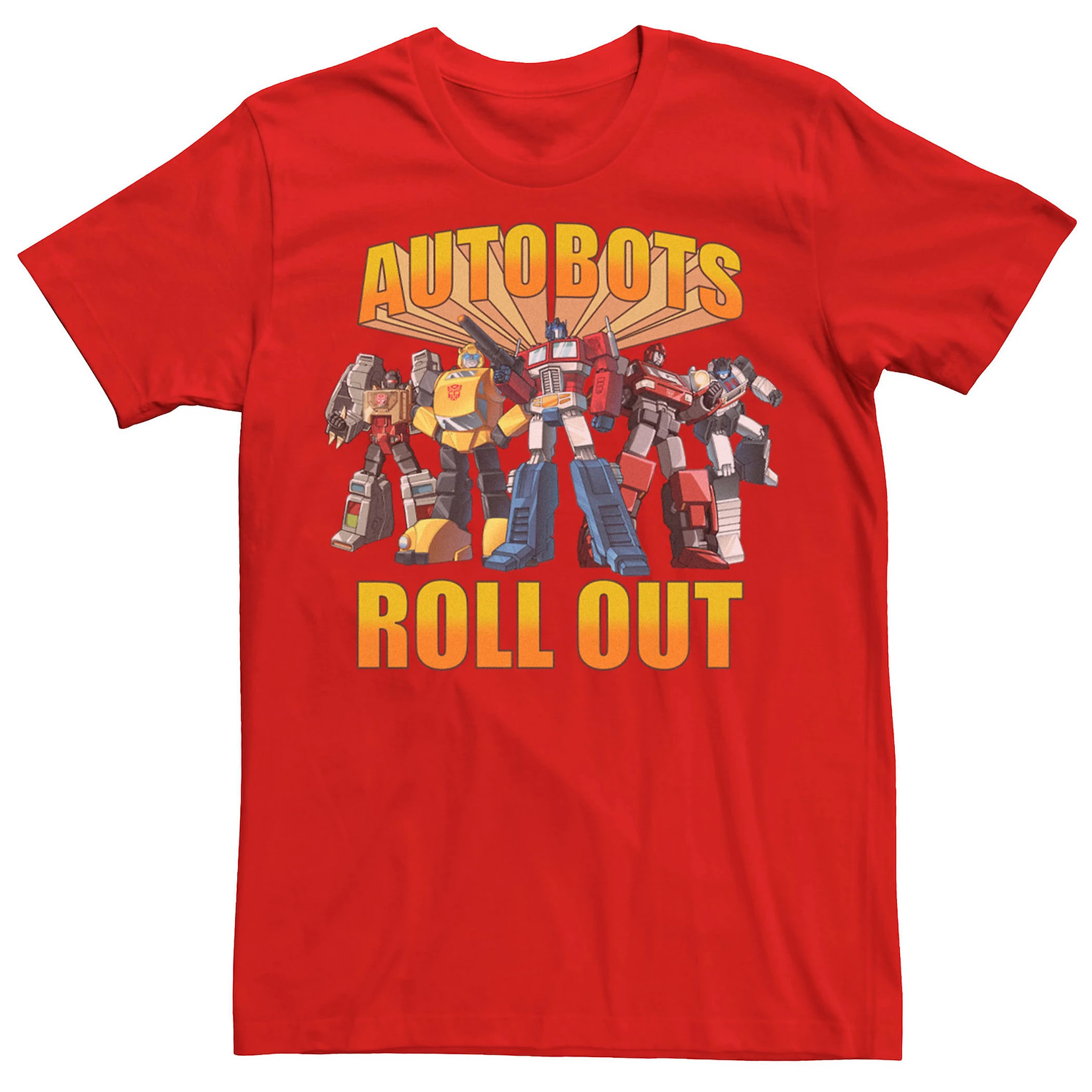 Men's Transformers Group Shot Autobots Roll Out Tee | Kohl's