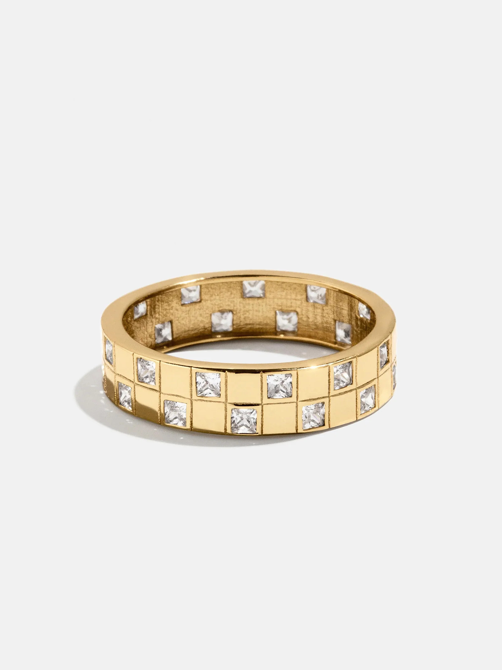 18K Gold Lucia Ring - Gold/Pavé | BaubleBar