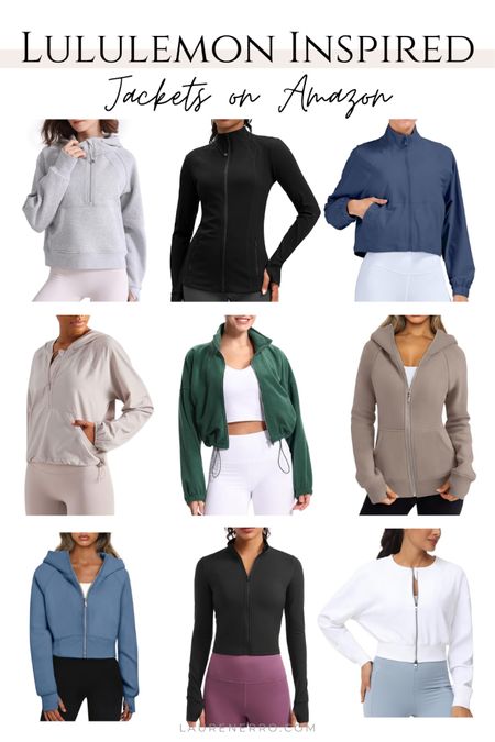 Lululemon jacket knockoffs on Amazon!
.
.
.
Lululemon define jacket, Lululemon scuba jacket, Lululemon half a sip, Lululemon cropped jacket, Lululemon cross, chill jacket, wunder train track jacket, messed over windbreaker

#LTKfindsunder50 #LTKfitness #LTKstyletip