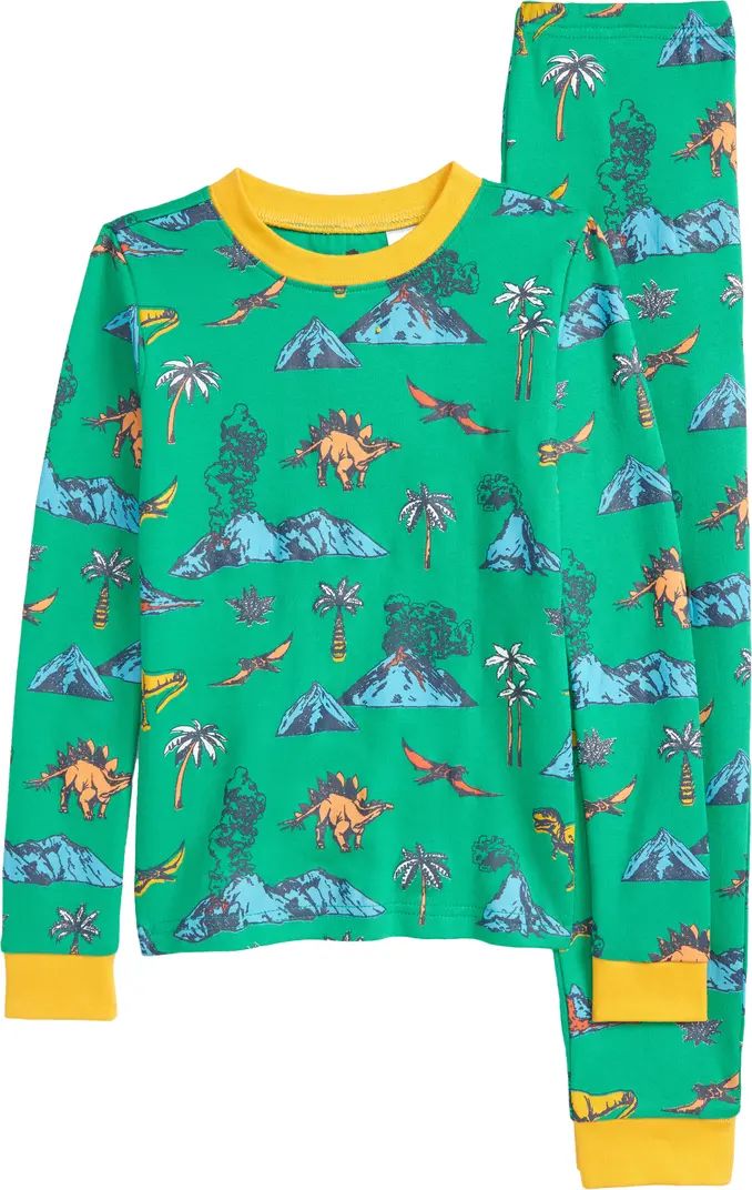 Kids' Glow In The Dark Fitted Two-Piece Pajamas | Nordstrom