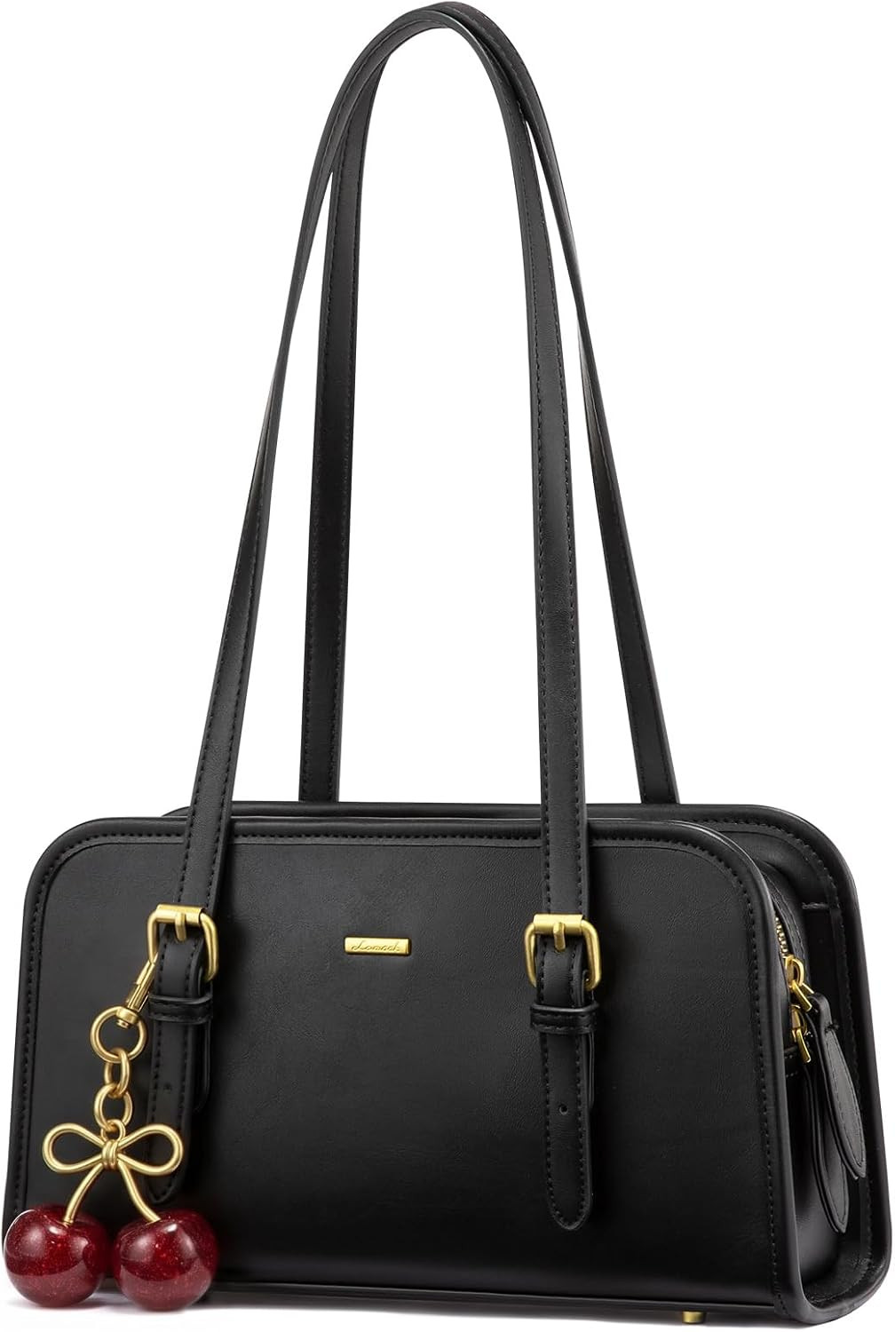 LOVEVOOK Swing Zip Shoulder Bag, Small Purses for Women Trendy Handbags, Mini Vintage Hobo Clutch Leather Tote | Amazon (US)