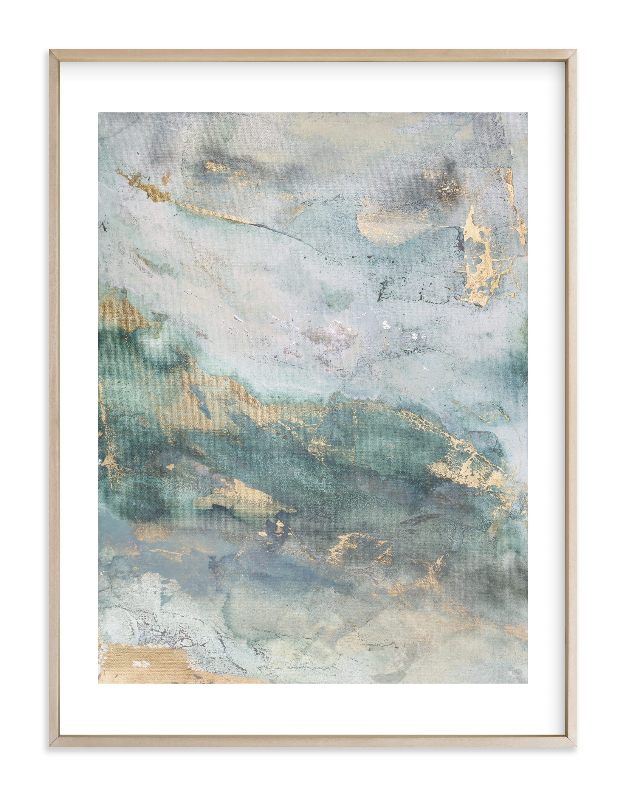 "Luminous Smoke No. 1" - Painting Limited Edition Art Print by Julia Contacessi. | Minted
