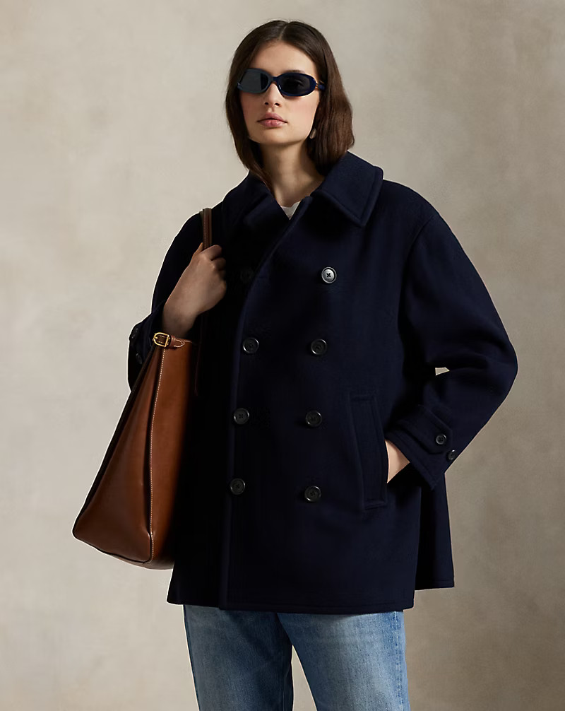 Wool Melton Peacoat | Ralph Lauren (UK)