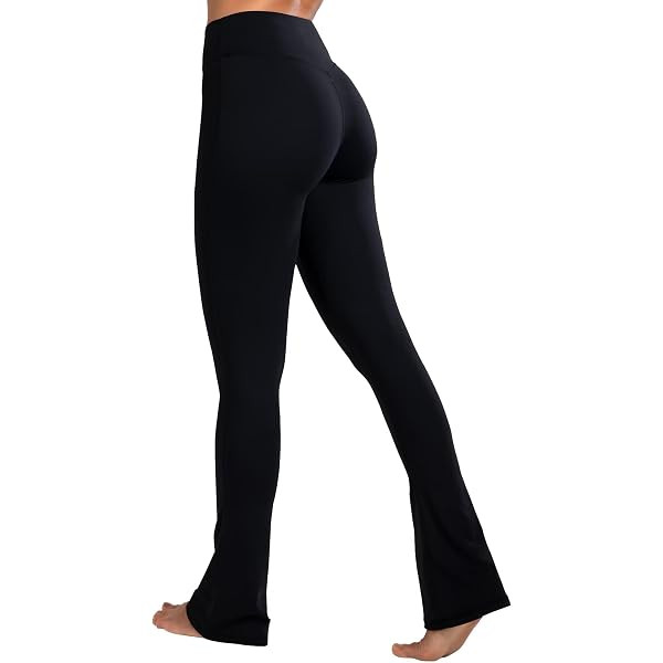 Sunzel Flare Leggings, Crossover Yoga Pants with Tummy Control, High-Waisted and Wide Leg | Amazon (US)