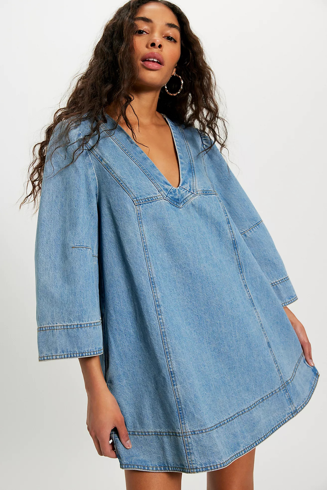 Goldie Denim Mini Dress | Free People (Global - UK&FR Excluded)