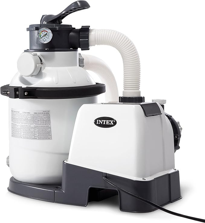 Intex 26643EG Intex-1200 Gph Sand Filter Pump (110-120 Volt) Pool, 10 in, light gray | Amazon (US)