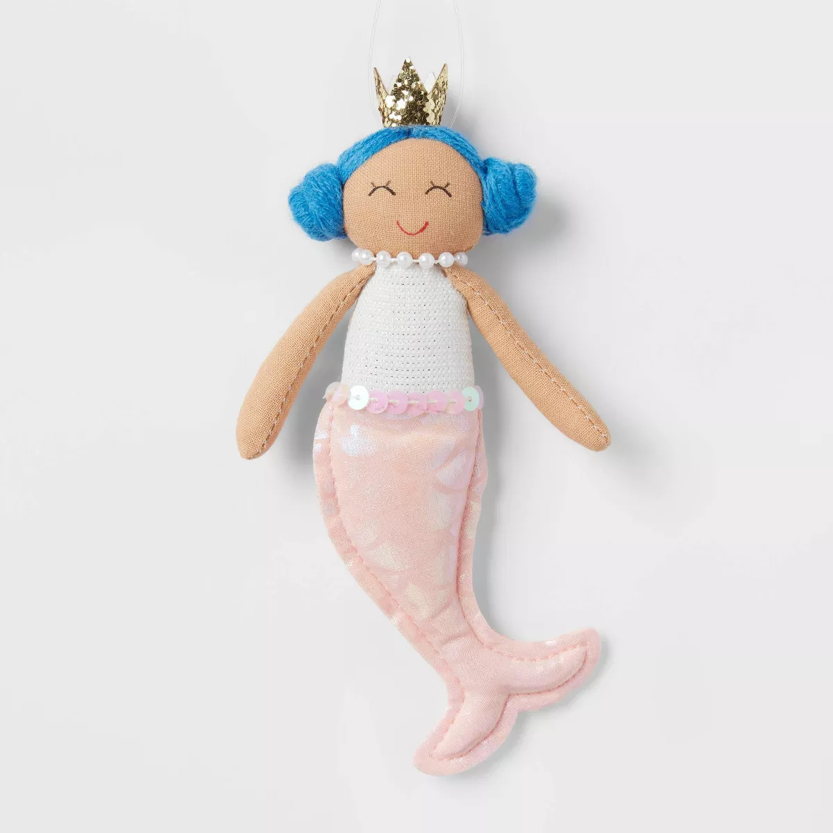 Fabric Mermaid with Blue Hair Christmas Tree Ornament - Wondershop™ | Target