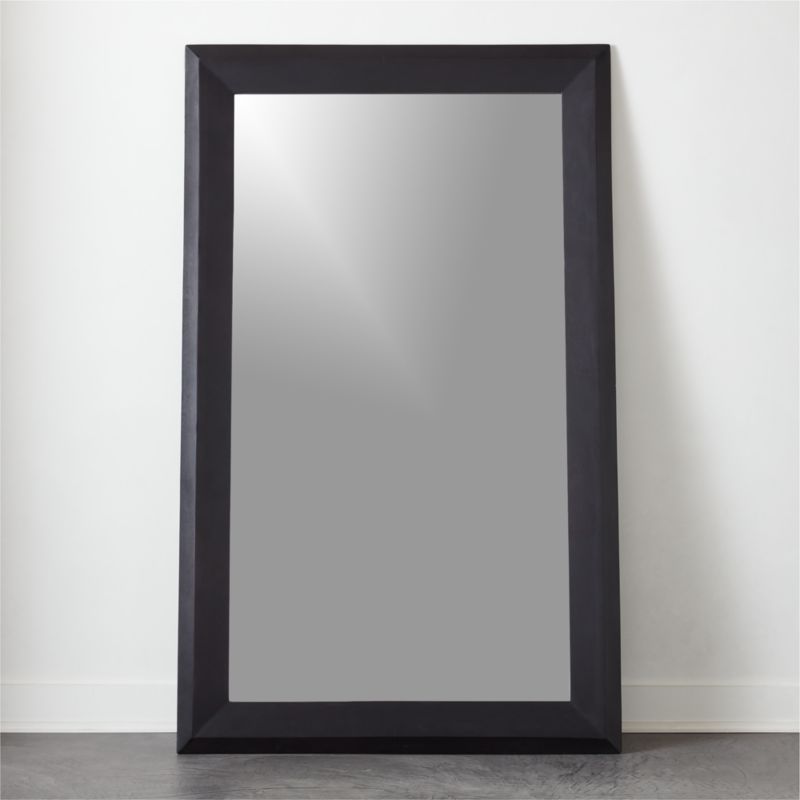 Good From All Angles Black Floor Mirror 48"x78" + Reviews | CB2 | CB2