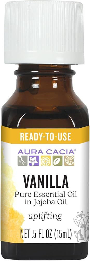 Aura Cacia Essential Oil, Uplifting Vanilla, 0.5 fluid ounce | Amazon (US)