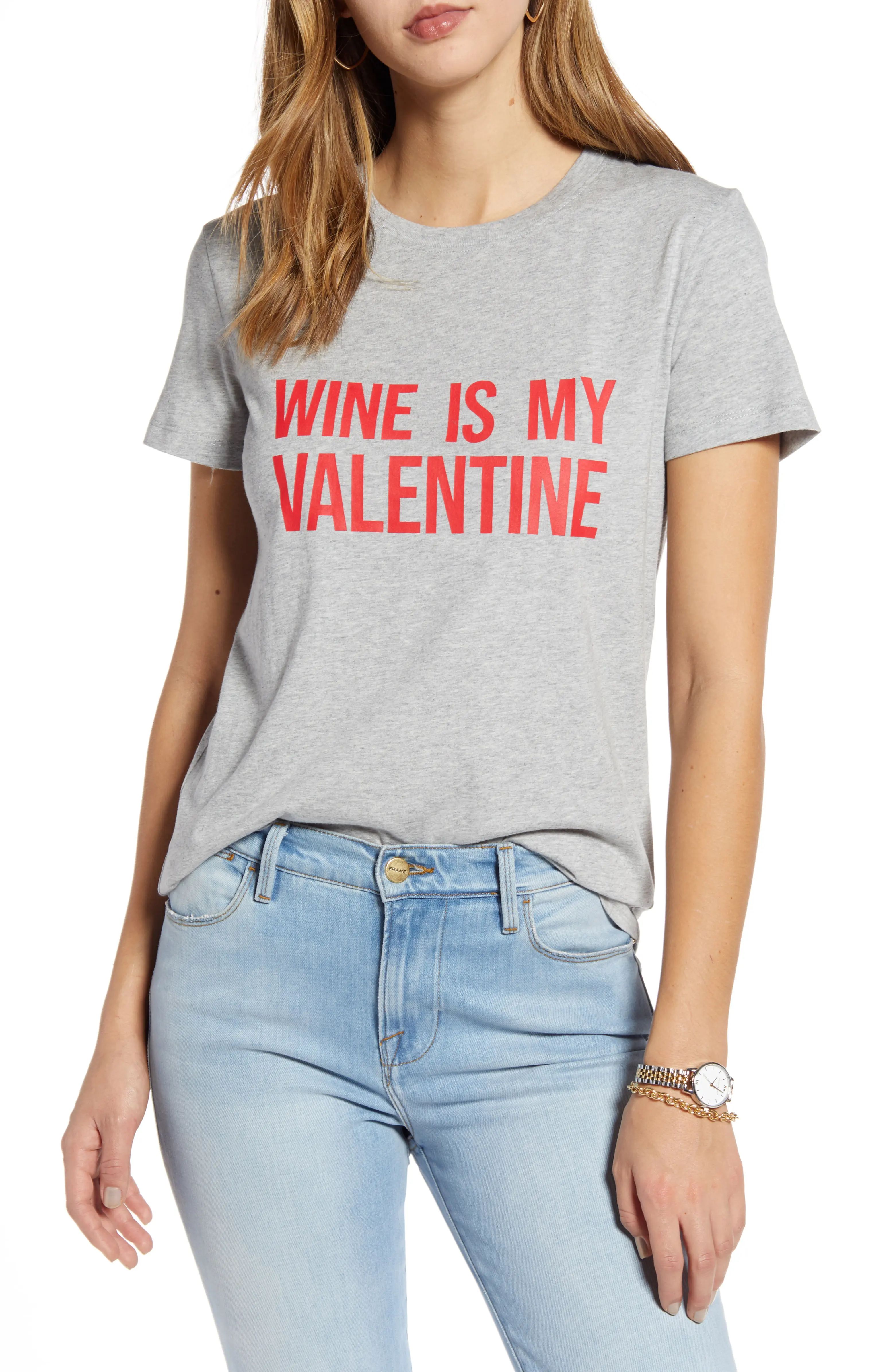 Wine Is My Valentine Graphic Tee | Nordstrom