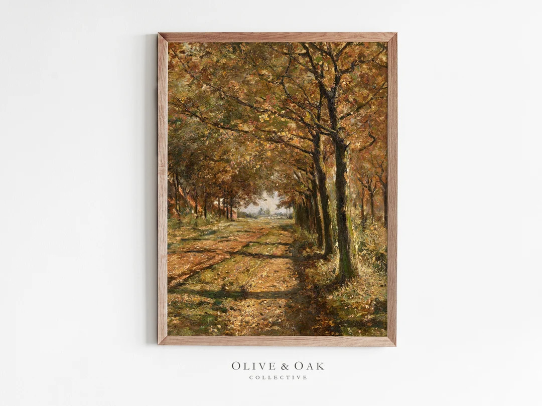 Cottagecore Fall Artwork / Vintage Prints for Fall / Autumn Landscape Painting / Fall Decor Art P... | Etsy (US)