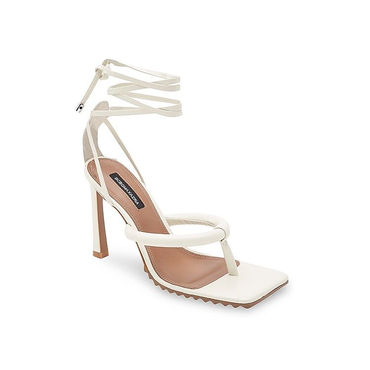 BCBGMaxazria Pelia Sandal | Women's | Off White | Size 9 | Heels | Sandals | Lace-Up | Stiletto | DSW