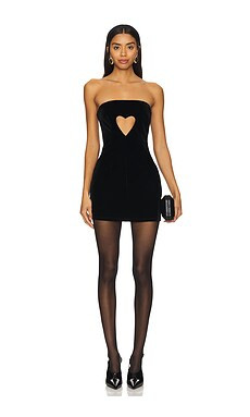 MORE TO COME x Emma Rose Gionna Mini Dress in Black from Revolve.com | Revolve Clothing (Global)