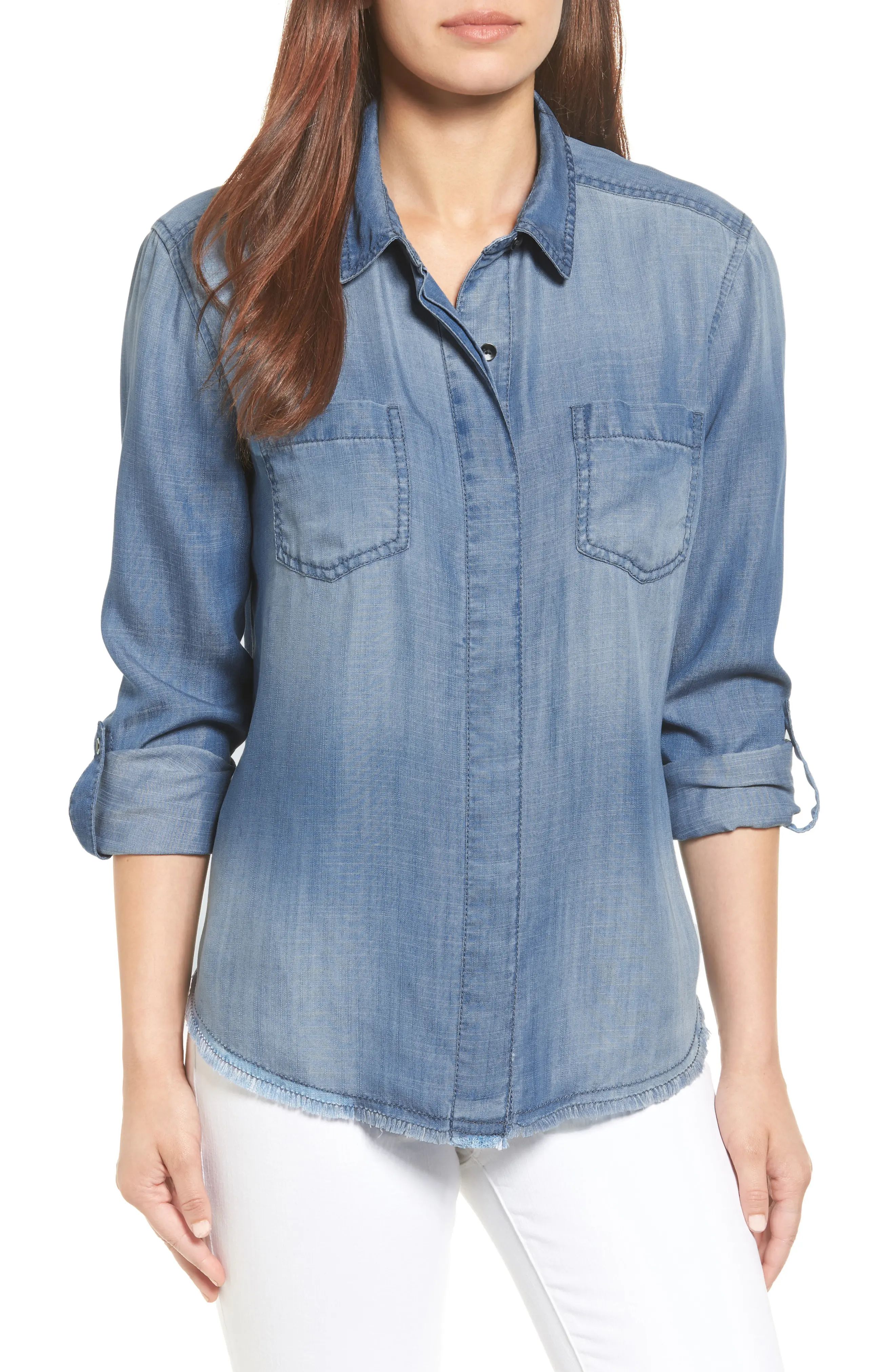 Chambray Boyfriend Shirt | Nordstrom