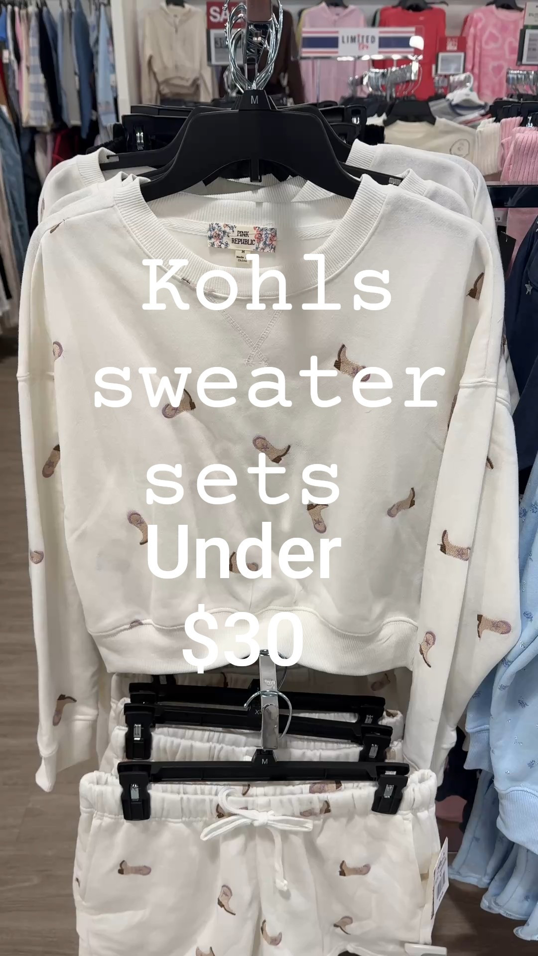 Kohl’s find 
Adorable cowboy boot and floral sweater sets /online sale 

#LTKSpringSale #LTKStyleTip #LTKSeasonal