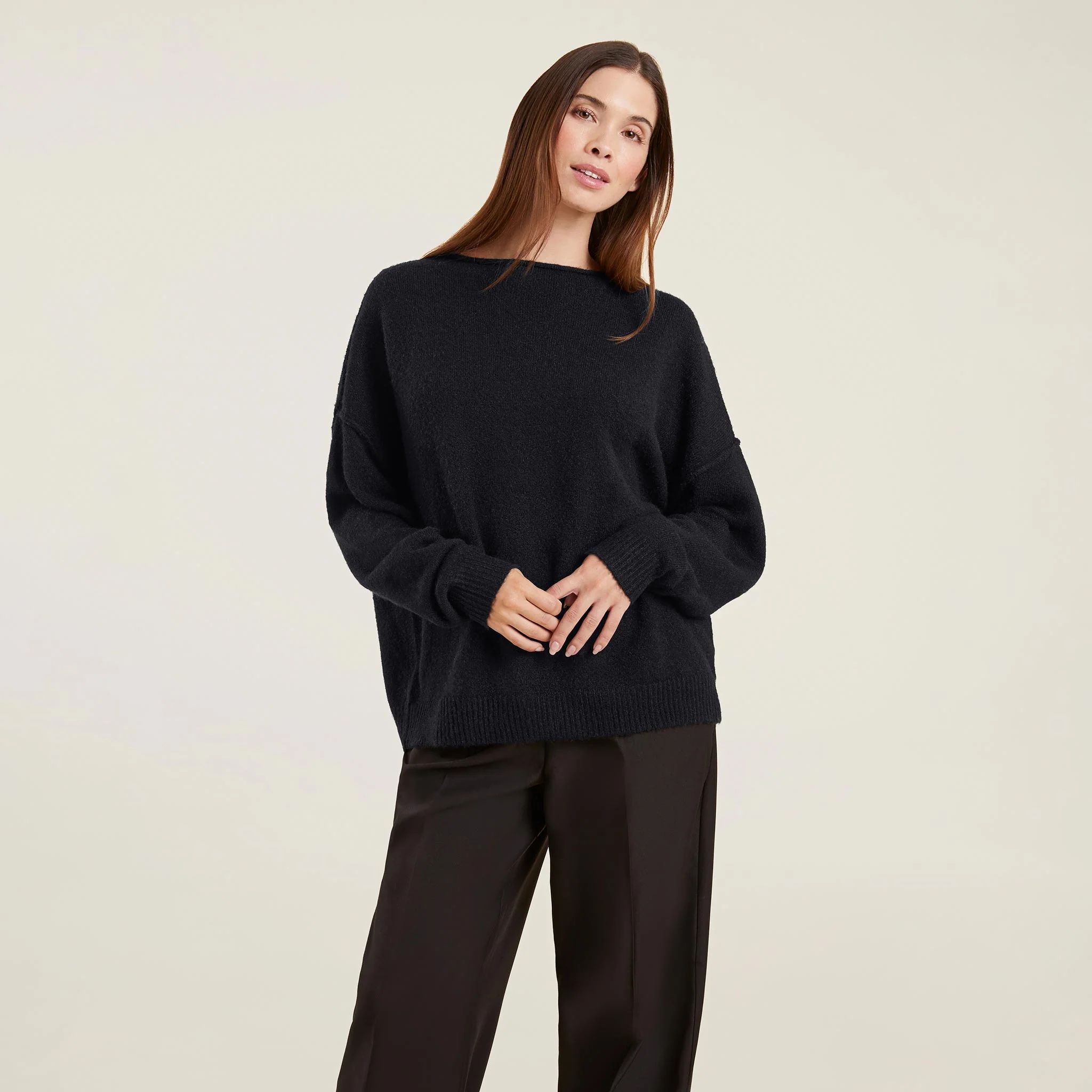 Cozy Knit Sweater | Black - nuuds | nuuds