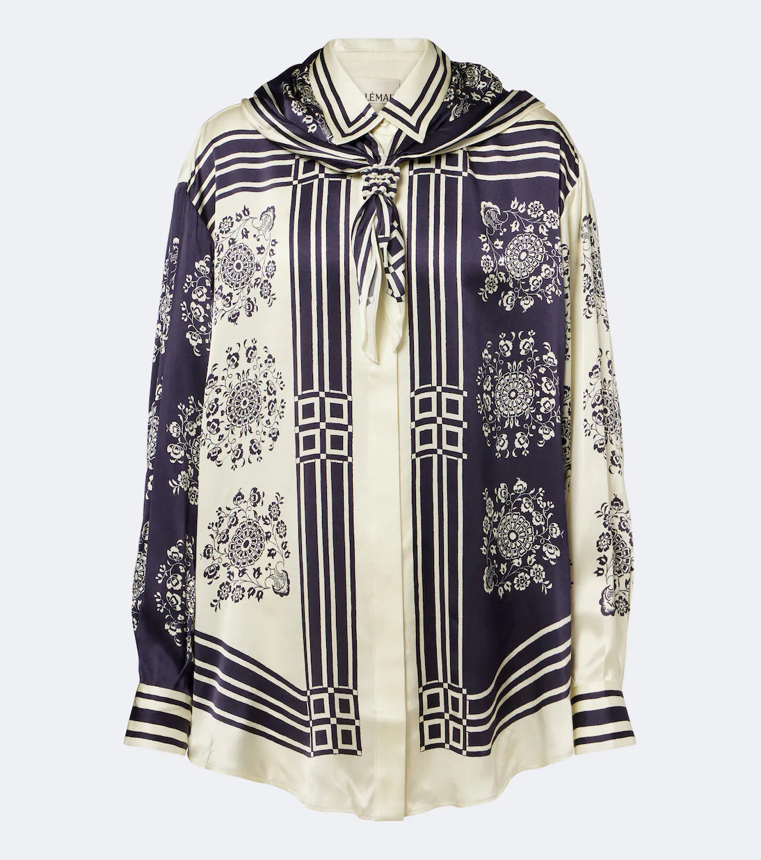Banderra scarf-detail printed silk shirt | Mytheresa (US/CA)