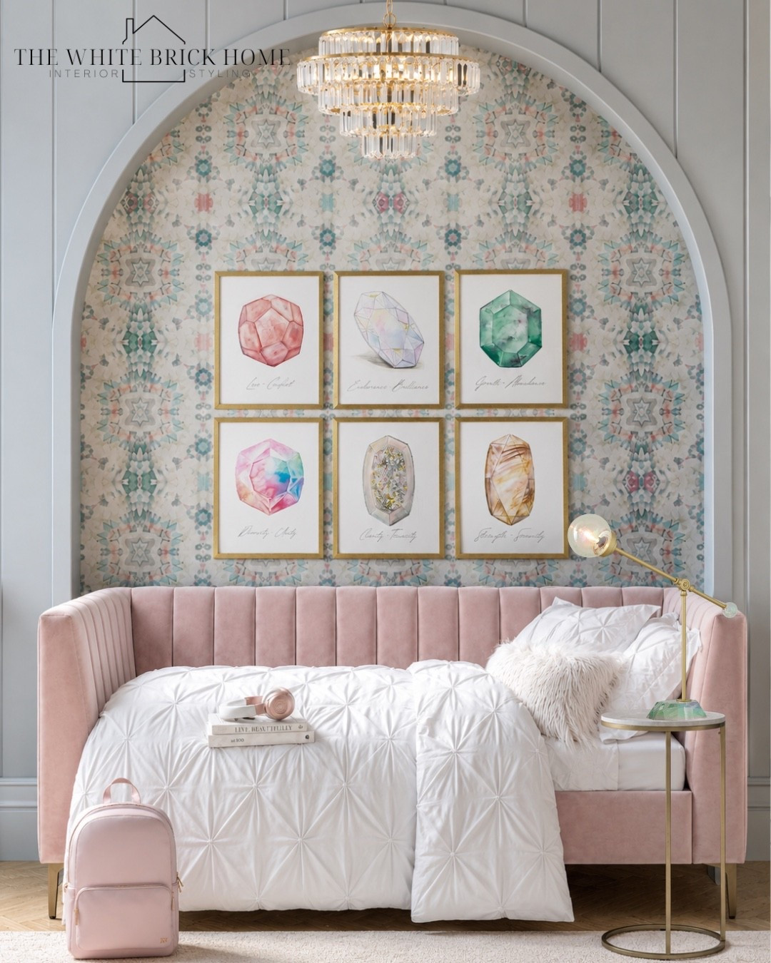 Soft blush velvet, dreamy crystal details, and a fun backdrop create the ultimate elevated girls retreat. 
❤️❤️
Girls room, girls bedroom, kids room, kids bedroom, girls room bed, girls room decor, girls room bedding, girls room wall art, girls room furniture, girls room wallpaper, girls room design, girls room bed, girls room theme, girls room decor, girls room modern, girls room finds, home decor, home design, bedroom design, kids room, kids bedroom, bedroom, bedroom ideas, pink girls bedroom, blue girls bedroom, tween tween bedroom, tween girl bedroom, pottery barn, wayfair, lululemon, Kendra Scott

#LTKSeasonal #LTKKids #LTKHome