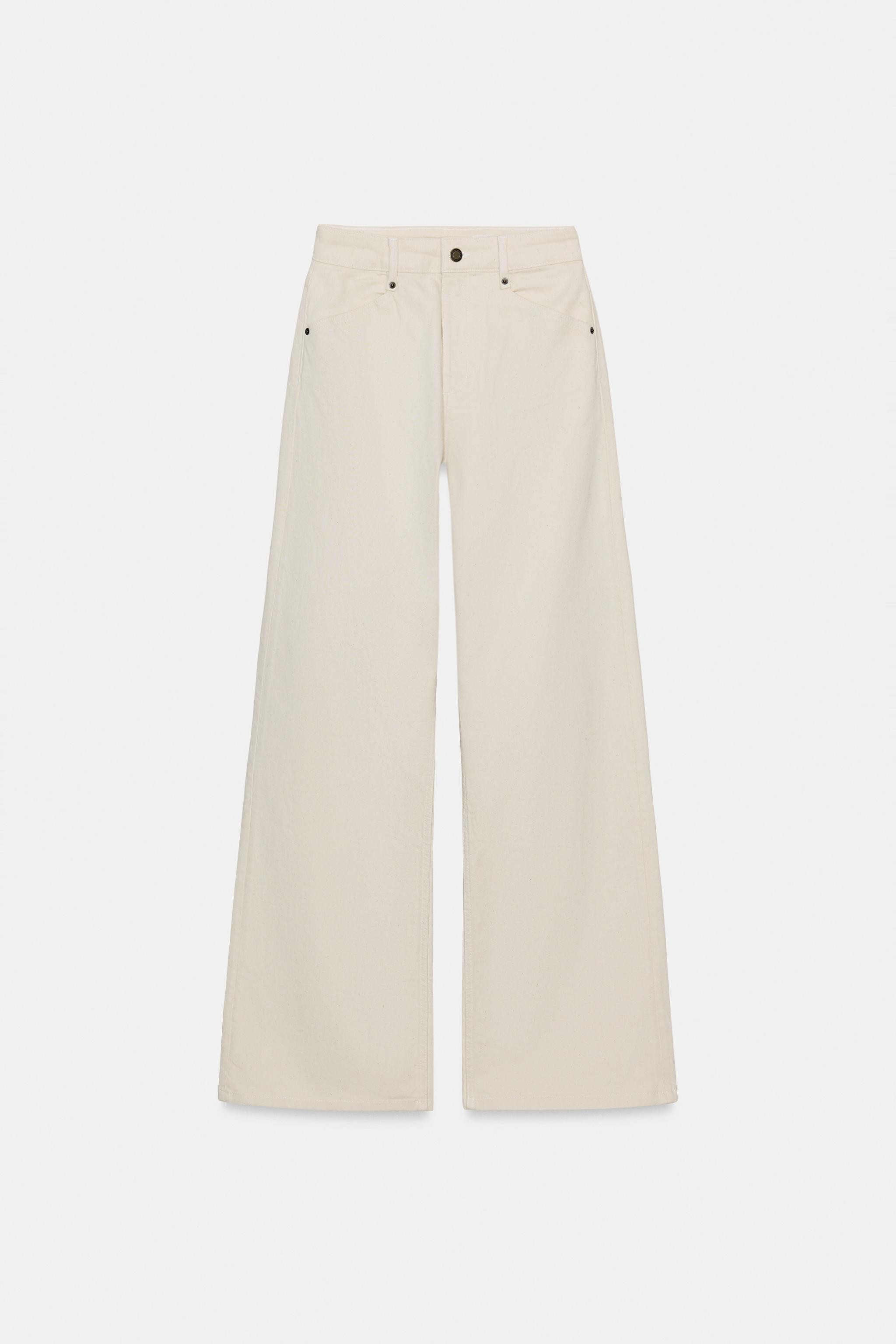 ZW COLLECTION HIGH-WAIST WIDE LEG JEANS | Zara US