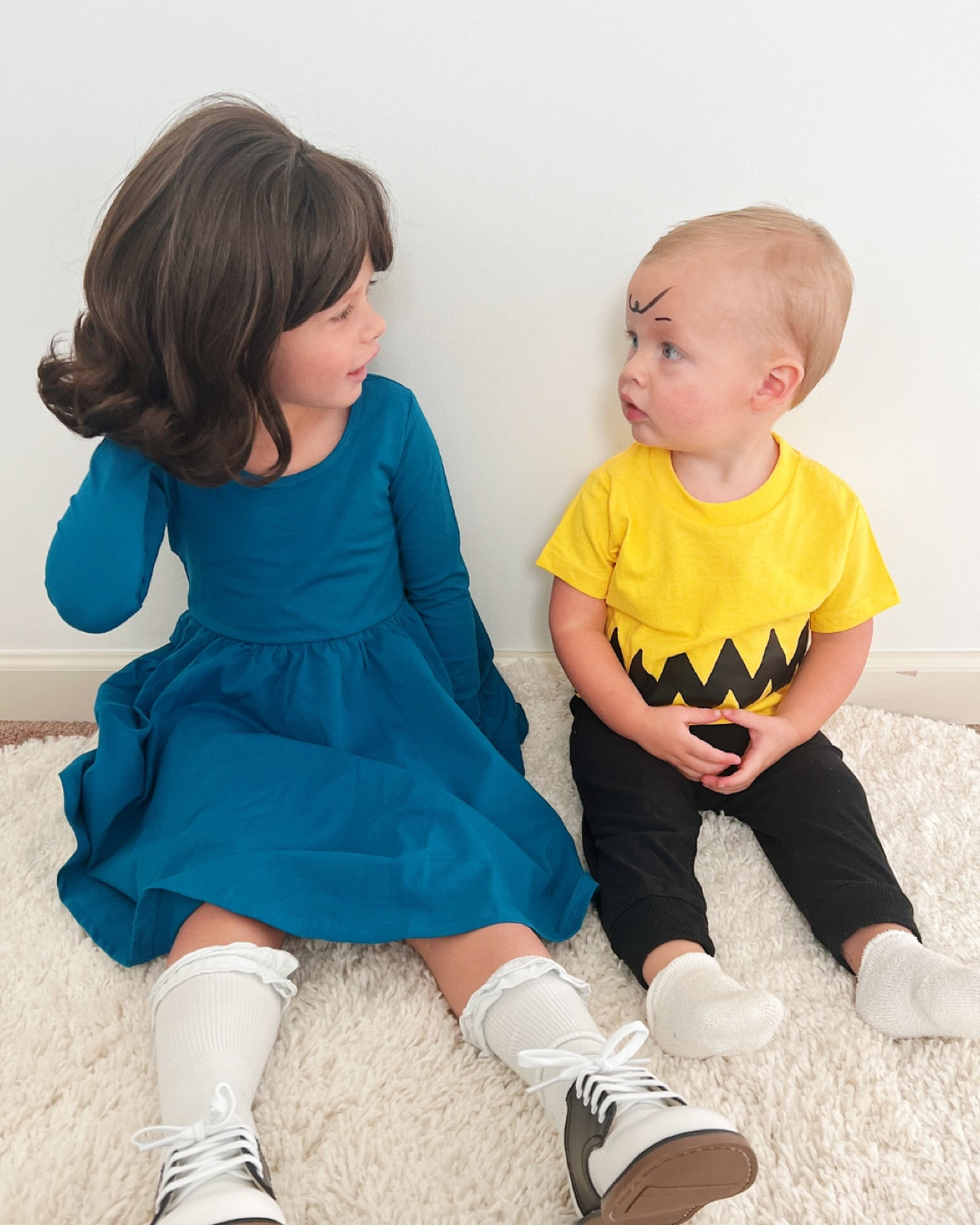 Day ONE of five fun kid's Halloween costume ideas! 🎃 Staring....our kids who definitely have no idea what in the world is going on! 😆😆 

I hope this week of costumes brings a smile to your face and maybe a little laugh or two…we definitely
had fun putting it all together for you all 🙌🏻 

Charlie Brown & Lucy costume details are
linked up in LTK - almost everything we
found on Amazon!


#halloweencostume #kidscostumes
#halloween #costumeideas #kidsreel

#LTKfamily #LTKkids #LTKHalloween