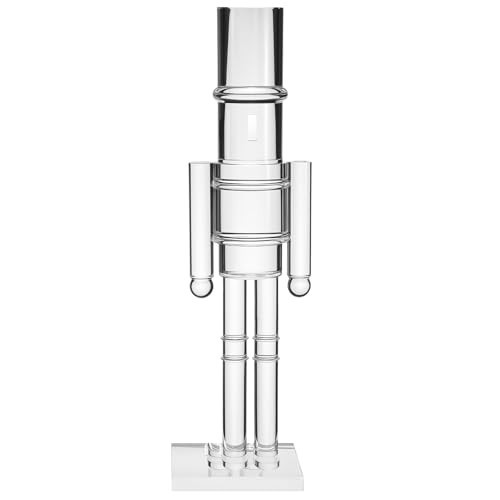 Thyle 16 Inch Christmas Acrylic Nutcracker Traditional Christmas Decorations Nutcracker Figure Statue Ornament for Xmas Festive Holiday Tabletop Decor(Clear) | Amazon (US)