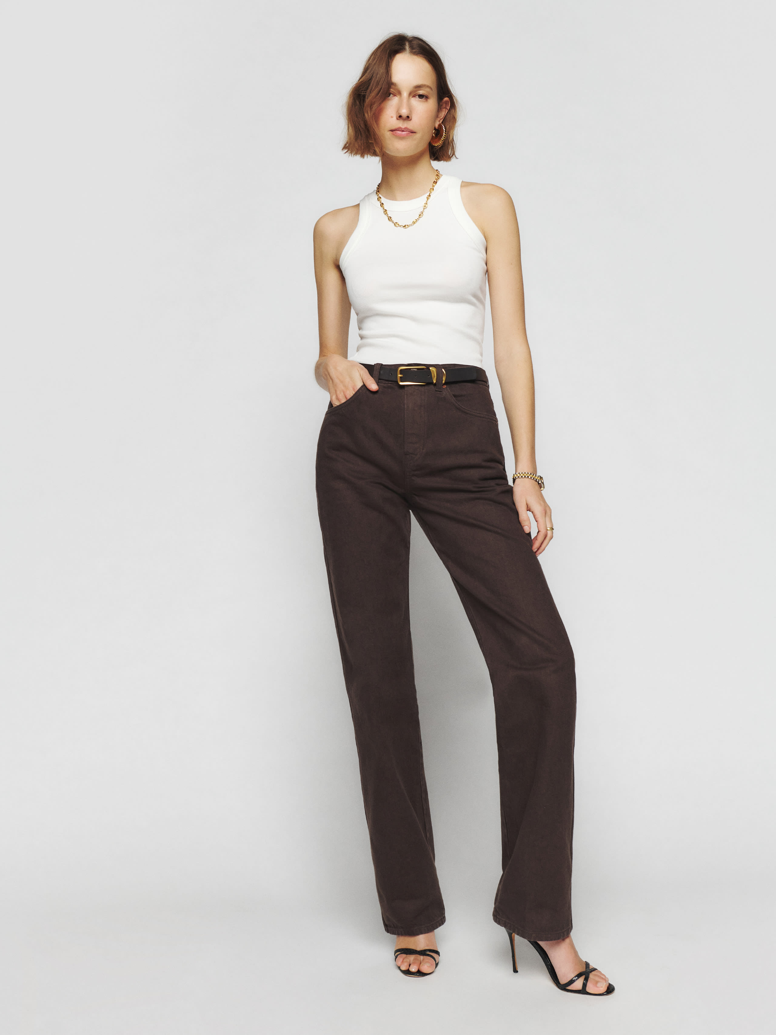 Val 90s Mid Rise Straight Jeans | Reformation (US & AU)