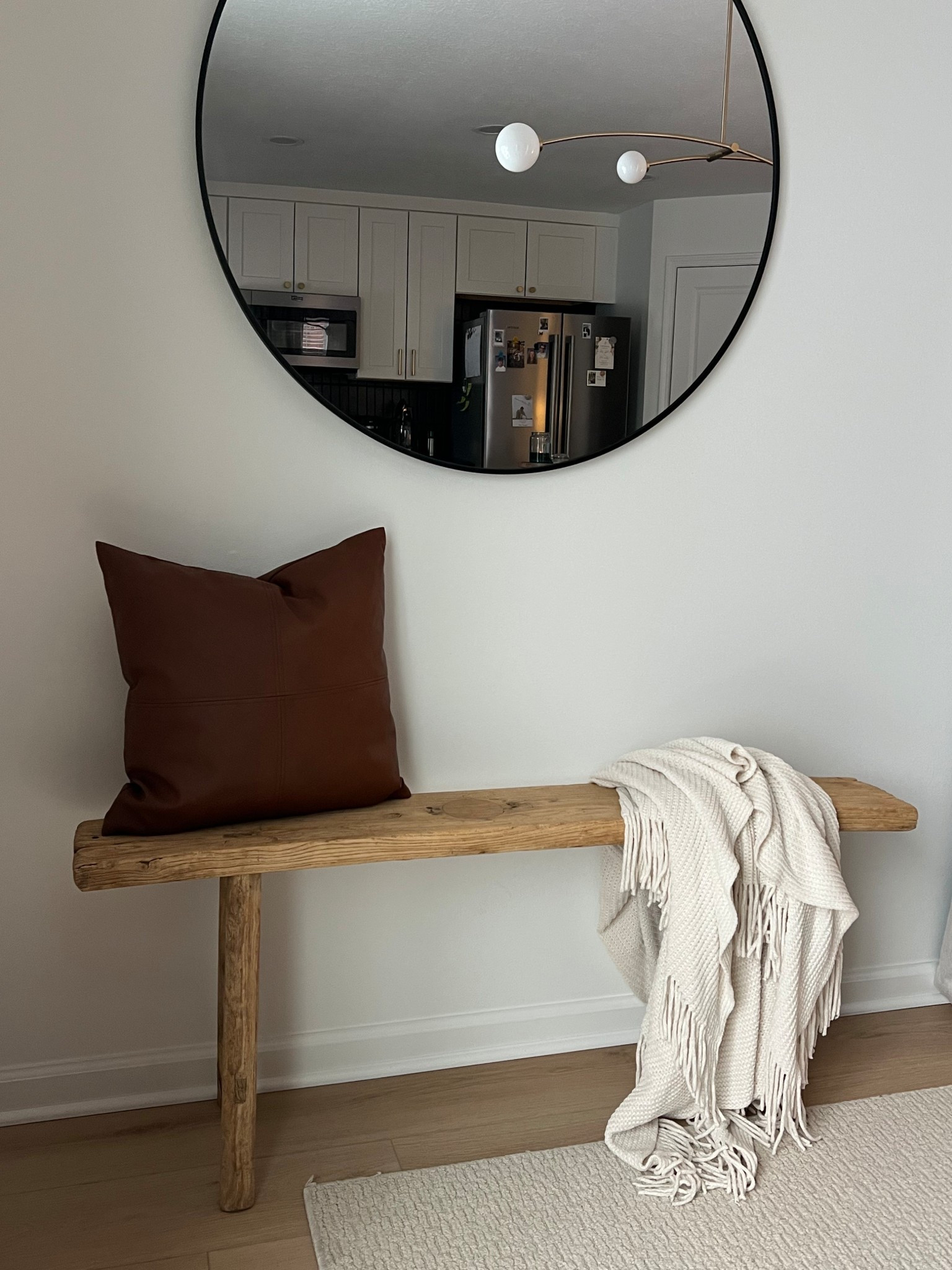 Cozy corner of my dining room. Love this bench from Etsy. Pillow from Hobby Lobby. 

Dining room, organic modern, home decor

#LTKHome