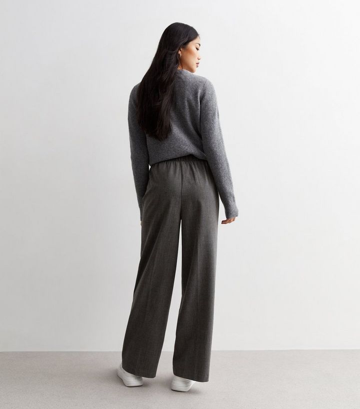 Grey High Waist Tailored Trousers | New Look | New Look (UK)