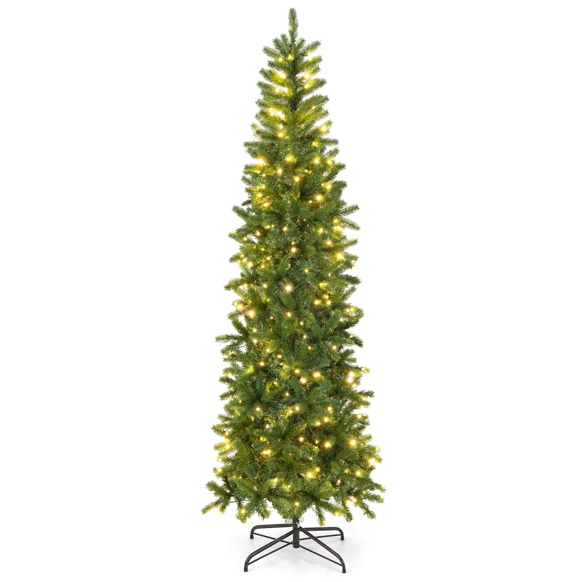 7.5' Lighted Pine Christmas Tree | Wayfair North America