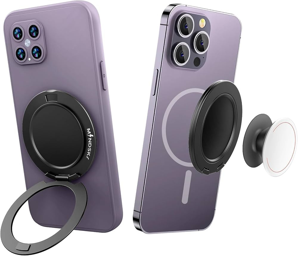 Magnetic Phone Ring Holder for Mag-Safe,Compatible iPhone 16 Pro Max 15/14/13/12 Series,Android(C... | Amazon (US)