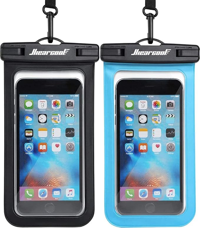 Hiearcool Universal Waterproof Case, Waterproof Phone Pouch Compatible for iPhone 16 15 14 13 Pro... | Amazon (US)