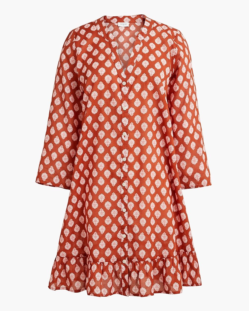 Printed button-down tunic | J.Crew Factory
