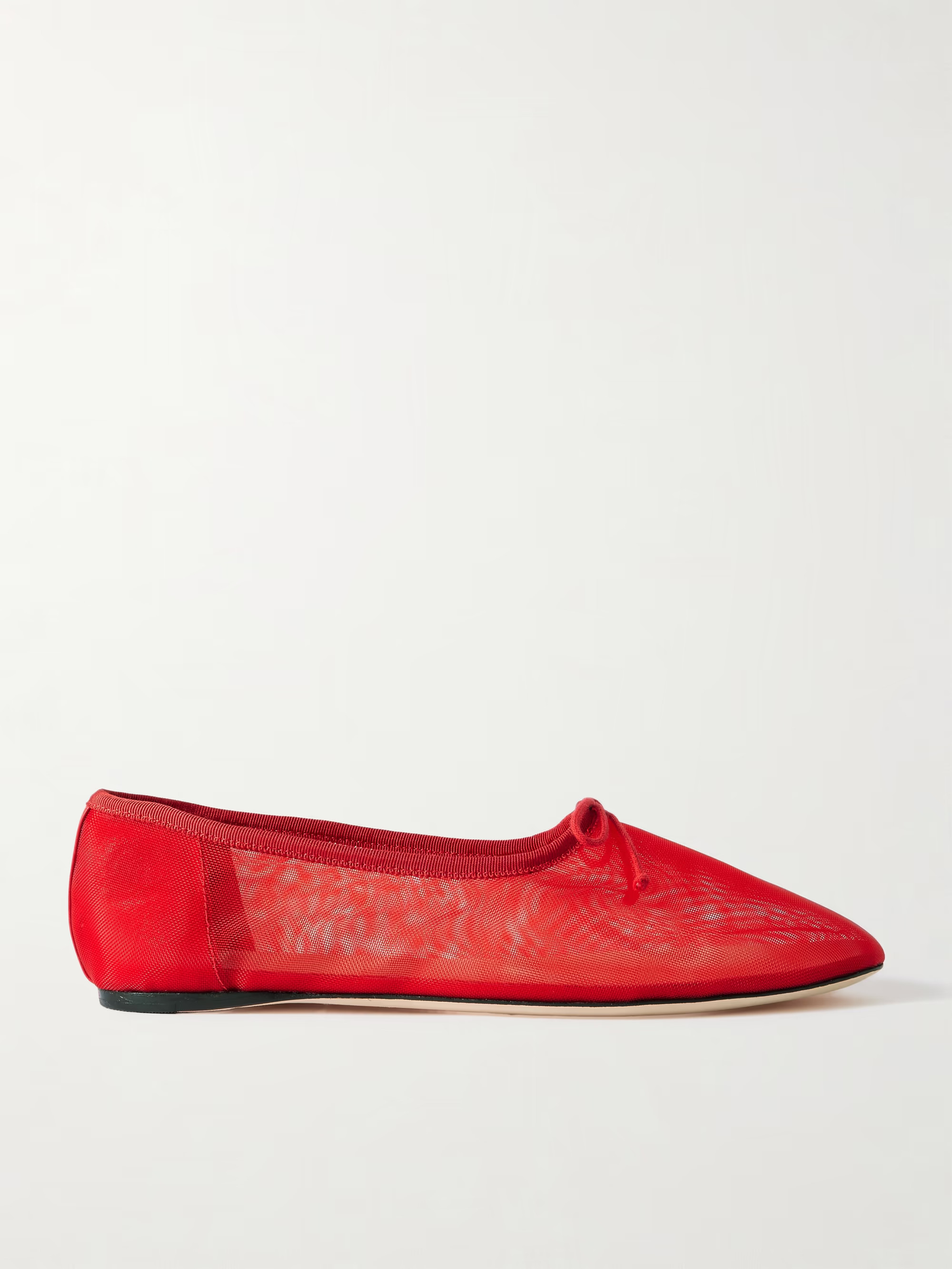 Landon Soft bow-detailed mesh ballet flats | NET-A-PORTER (US)